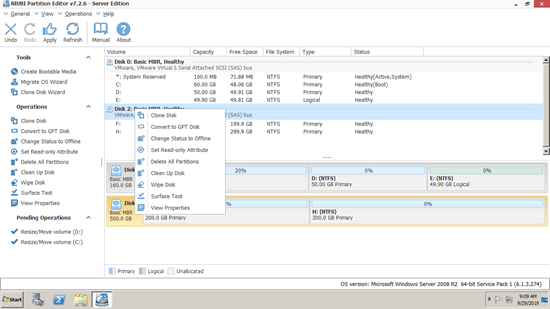Disk operations