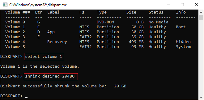 C drive shrank
