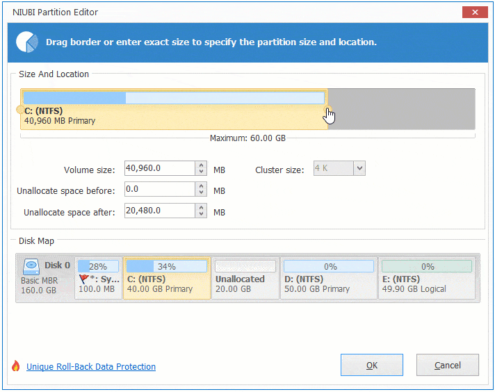 Extend C drive