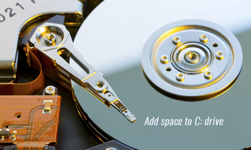 Add space to C