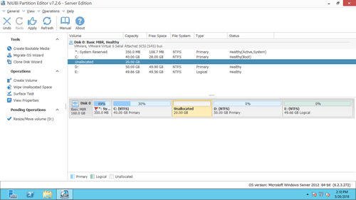 unallocated moved