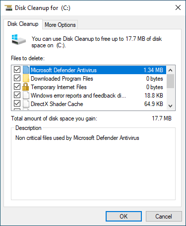 Disk Cleanup