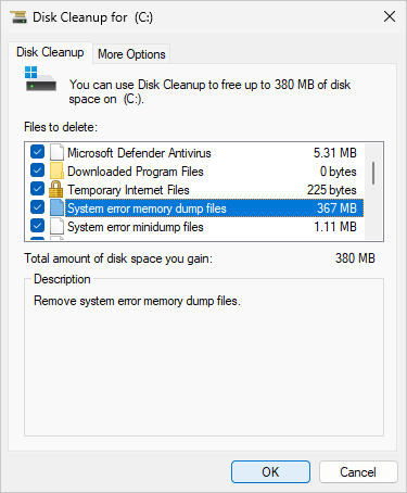 Select files